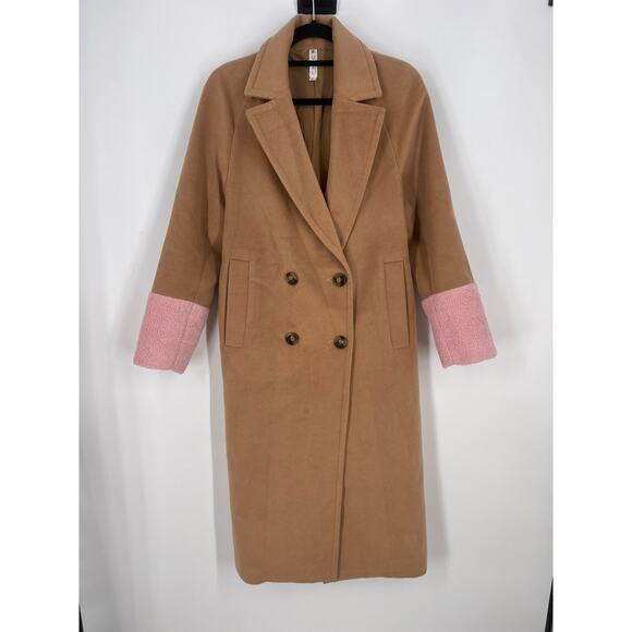 Mural Color Block Combo Coat (B42) - Picture 9 of 11